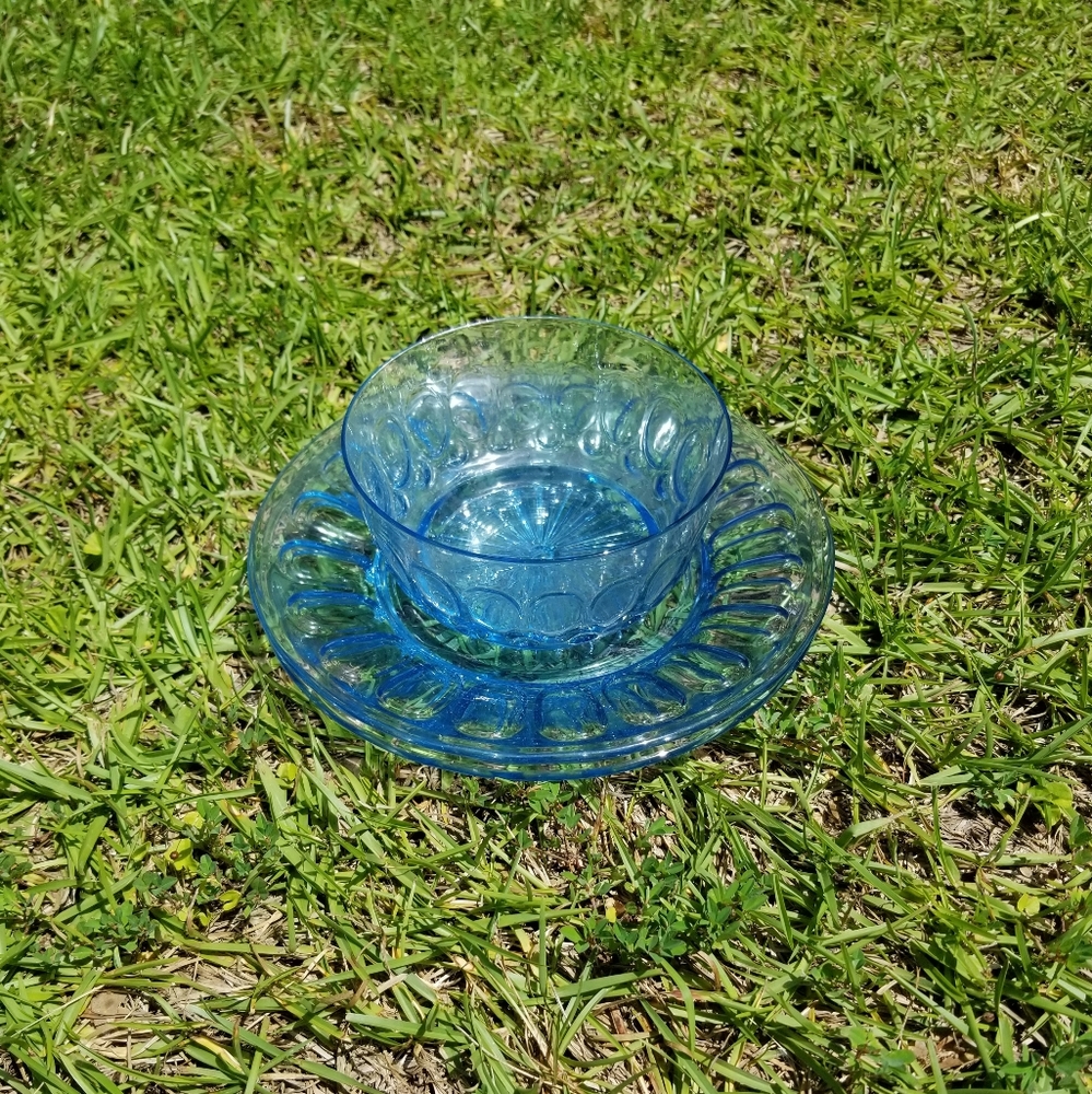 🔥Sale🔥Blue Depression glass set - Picture 1 of 2